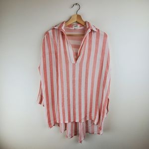 Umgee Red White Tunic Small